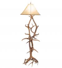 Meyda Blue 249118 - 75" High Antlers Elk & Mule Deer Floor Lamp