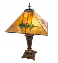 Meyda Blue 253025 - 26" High Martini Mission Table Lamp