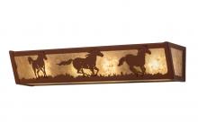 Meyda Blue 254836 - 24" Wide Running Horses Vanity Light