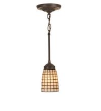 Meyda Blue 30176 - 5" Wide Terra Bone Mini Pendant