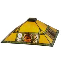 Meyda Blue 156887 - 17"Sq Pinecone Ridge Shade