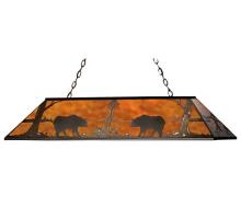 Meyda Blue 65415 - 72"L Bear at Lake Oblong Pendant