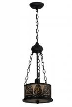 Meyda Blue 73154 - 10"W Mountain Pine Inverted Pendant