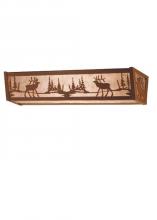 Meyda Blue 81148 - 30" Wide Elk at Lake Vanity Light