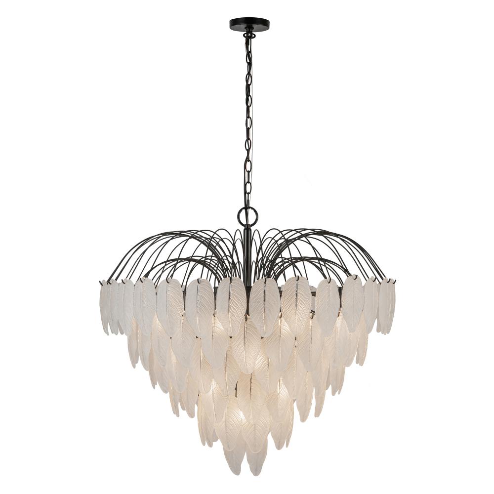 Alessia 24 Light Chandelier, Black