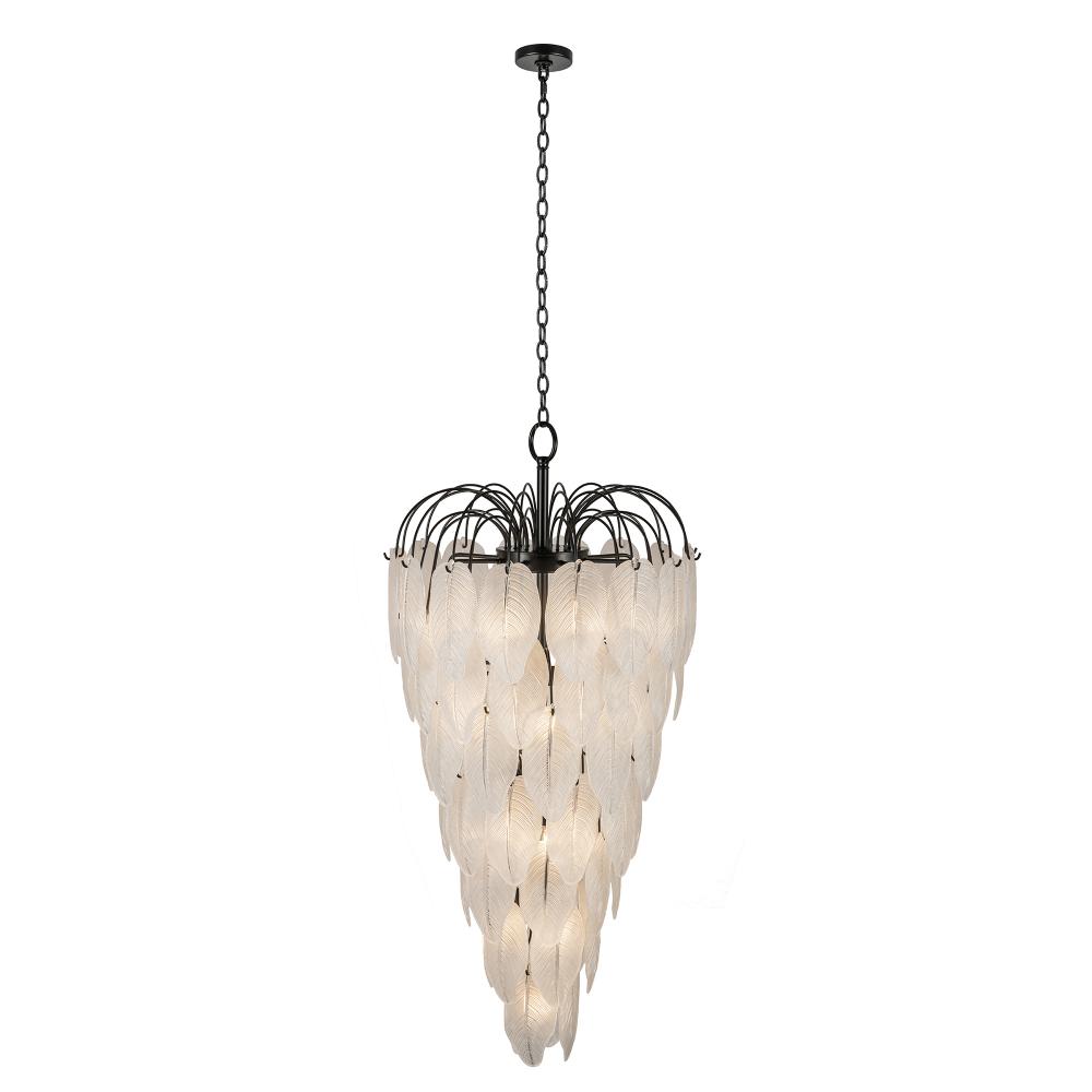 Alessia 23 Light Chandelier, Black