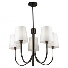 Artcraft SC13335BK - Rhythm 5 Light Chandelier Black