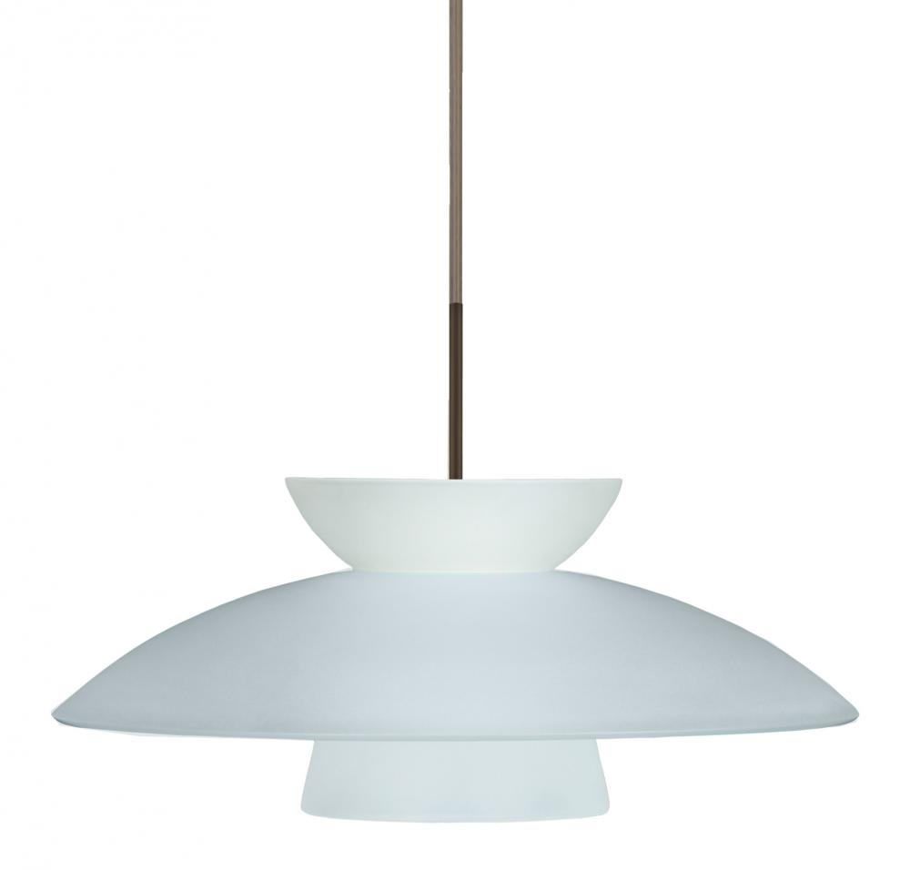 Besa Trilo 15 Pendant Frost Bronze 1x9W LED