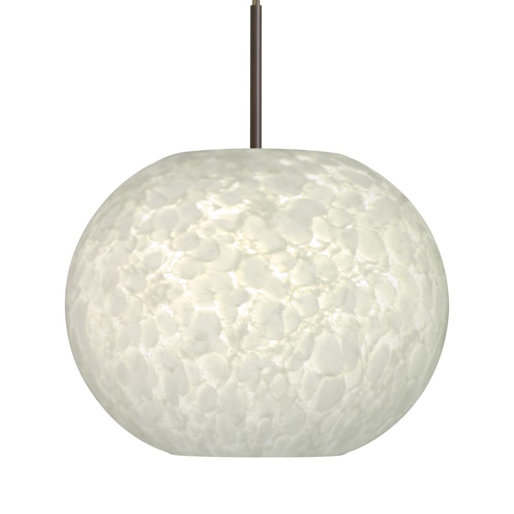 Besa Luna LED Pendant Carrera Bronze 1x9W LED, 15Ft. Cord