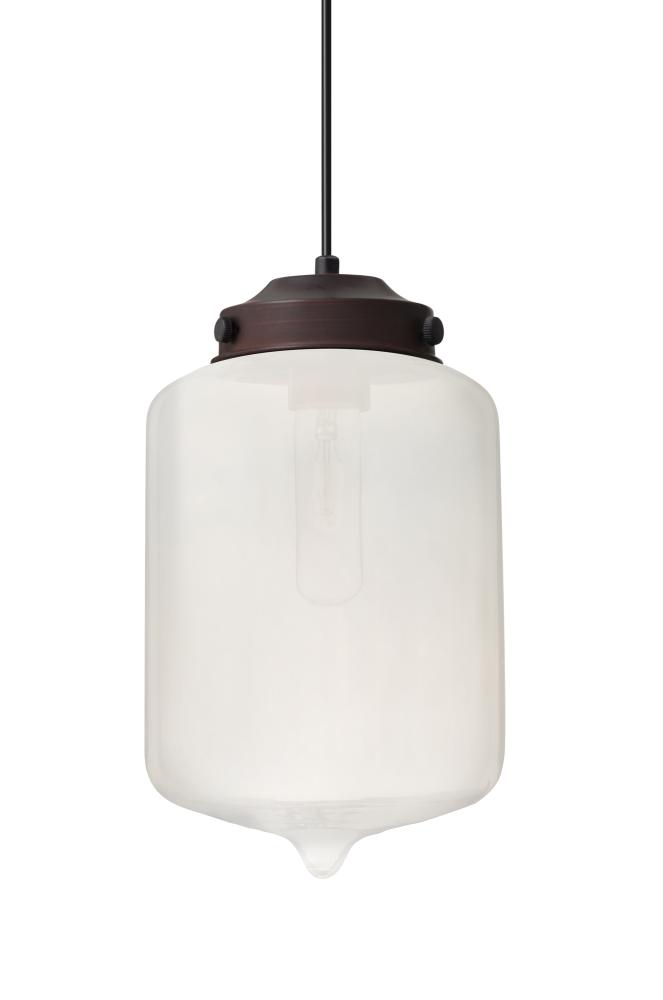 Besa Olin Pendant Bronze Frost 1x60W Medium Base T10