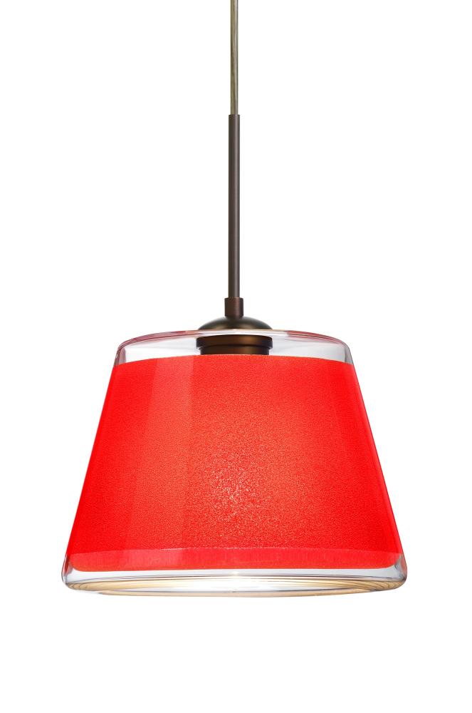 Besa Pendant Pica 9 Bronze Red Sand 1x9W LED