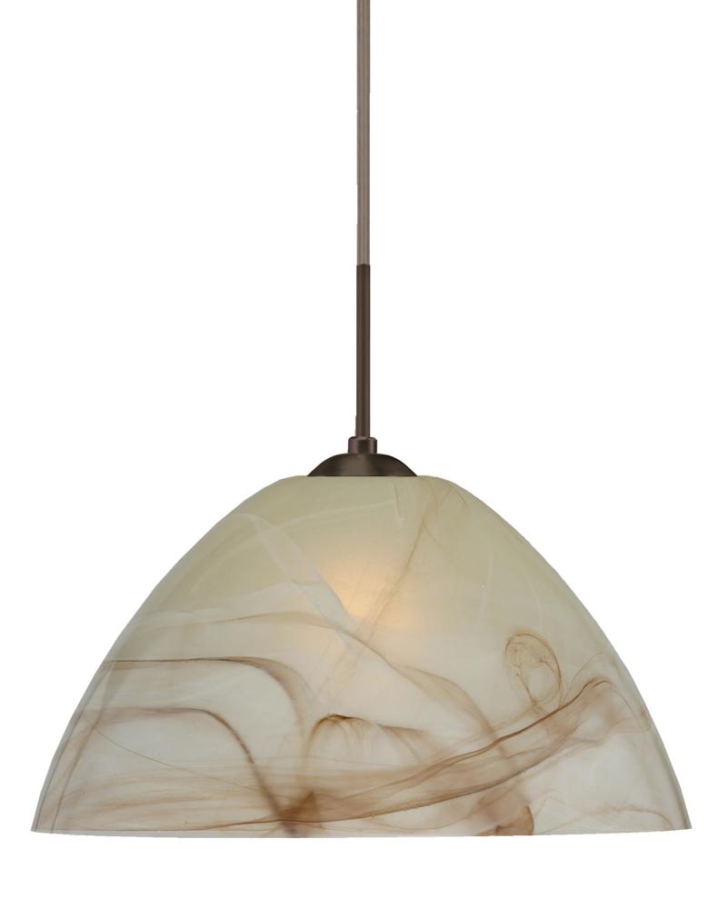 Besa Tessa Pendant Bronze Mocha 1x75W Medium Base