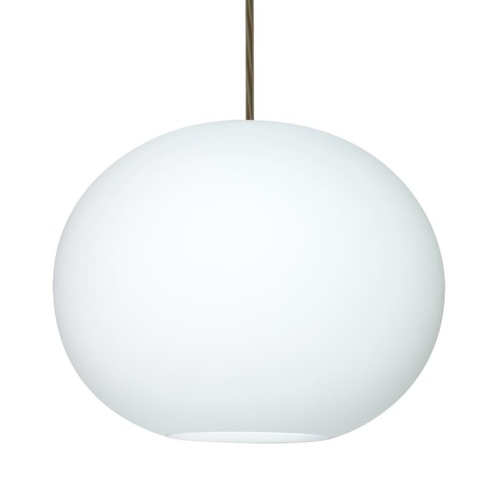 Besa Pendant Jordo Bronze Opal Matte 1x150W Medium Base