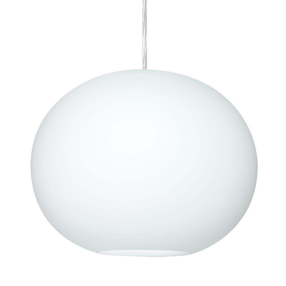 Besa Pendant Jordo Satin Nickel Opal Matte 1x150W Medium Base