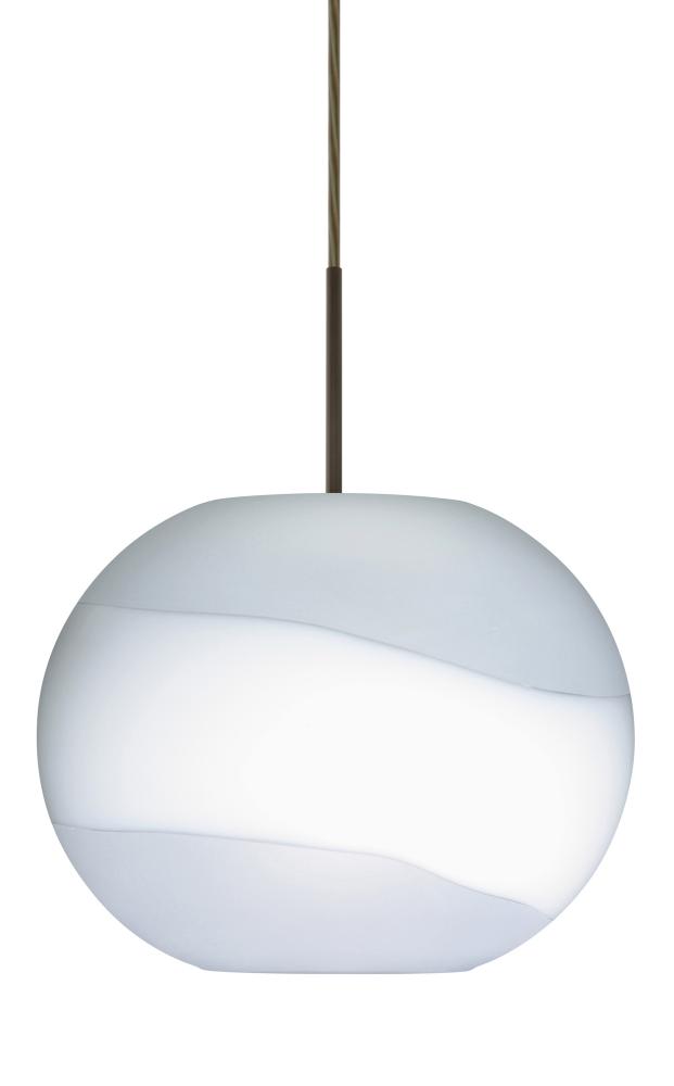 Besa Pendant Luna Bronze Opal Frost 1x100W Medium Base