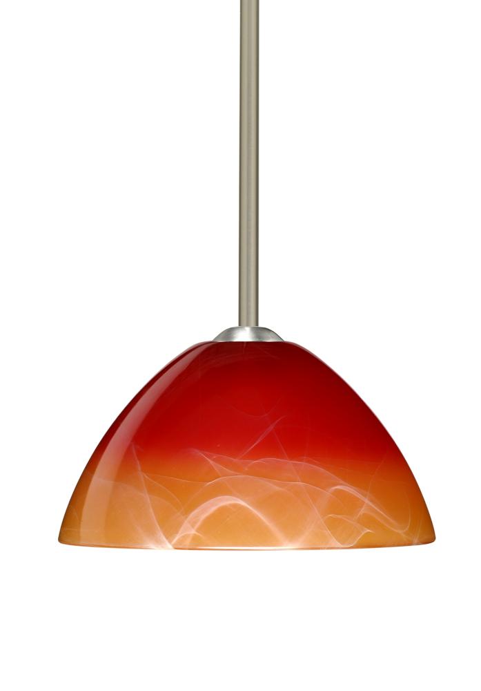 Besa Stem Pendant Tessa Satin Nickel Solare 1x75W Medium Base