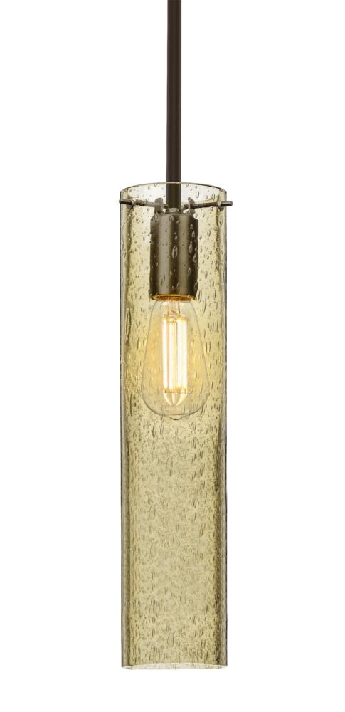 Besa, Juni 16 Stem Pendant, Gold Bubble, Bronze, 1x4W LED Filament