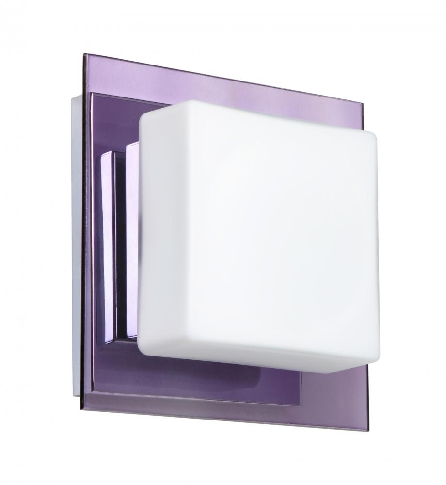 Besa Wall Alex Chrome Opal/Amethyst 1x5W LED