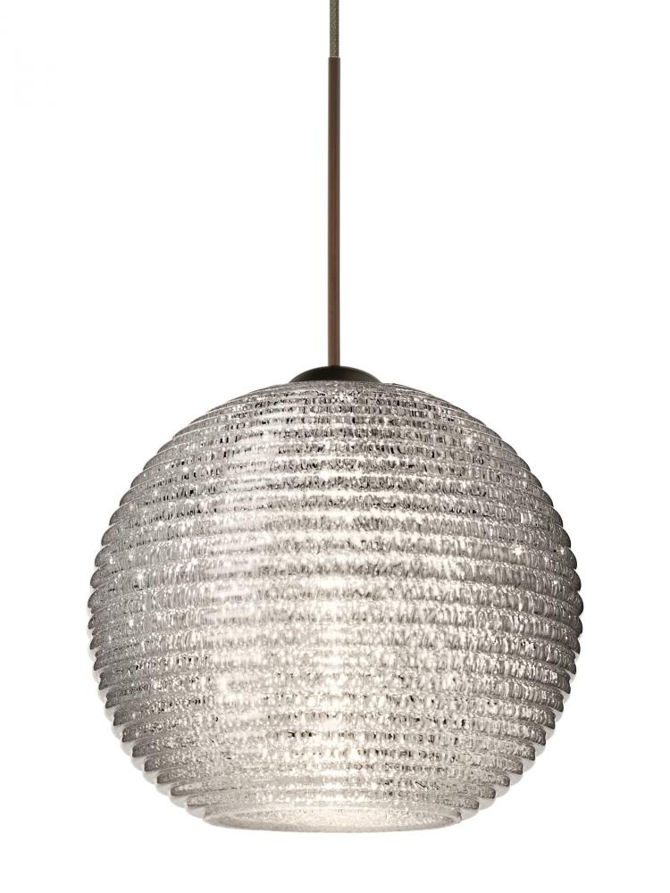 Besa Pendant Kristall 6 Bronze Glitter 1x35W Halogen, 15Ft. Cord