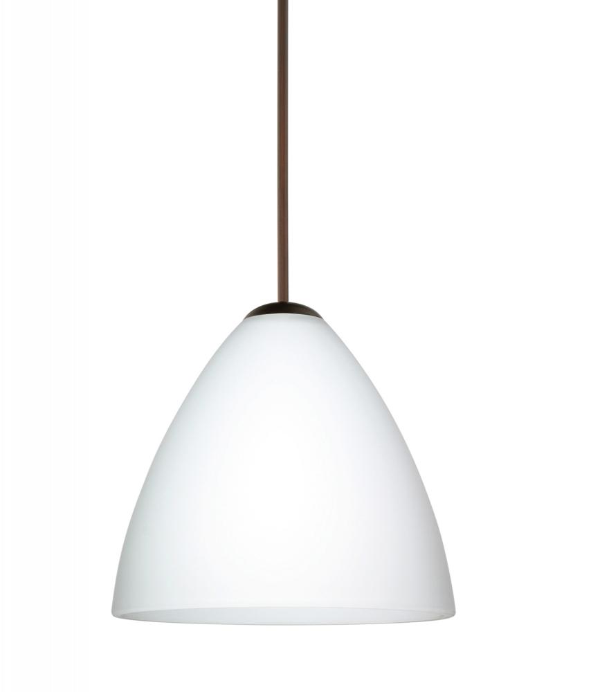 Besa Pendant Mia Bronze Opal Matte 1x50W Halogen