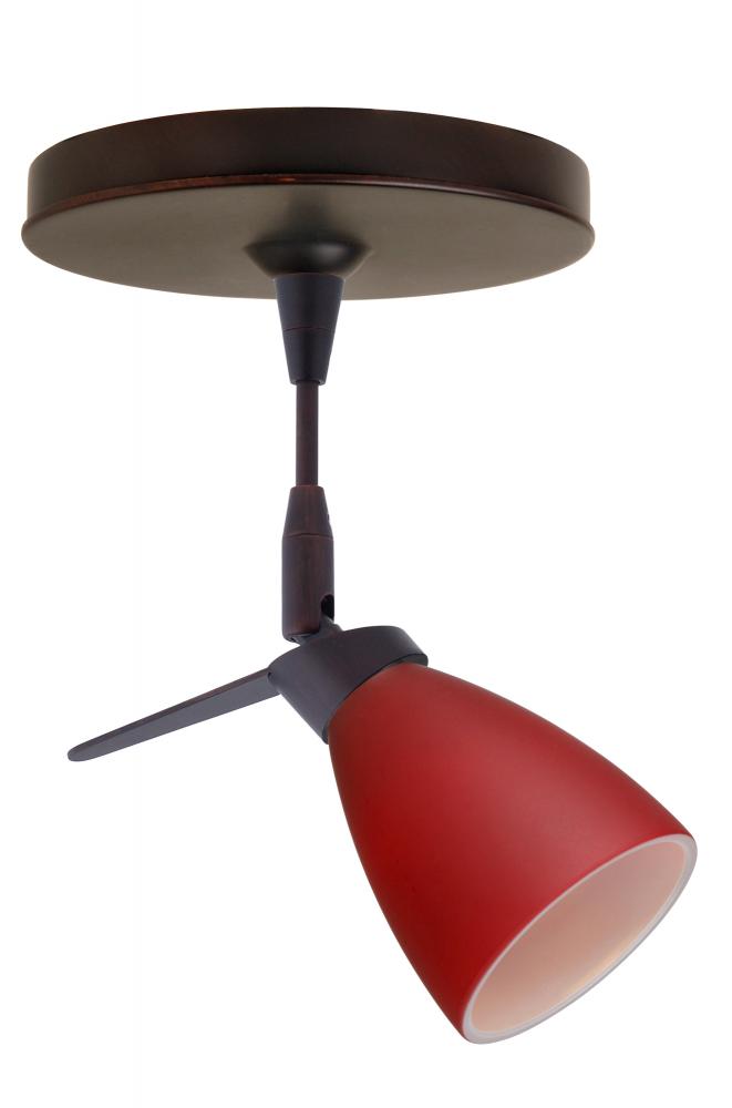 Besa Spotlight Andi Bronze Red Matte 1x35W Halogen Mr11