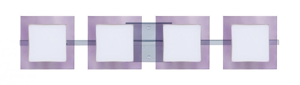 Besa Wall Alex Chrome Opal/Amethyst 4x50W G9