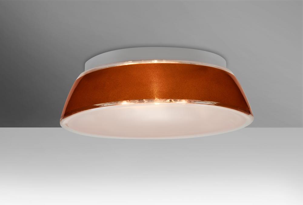 Besa, Pica 14 Ceiling, Tan Sand, 2x60W Medium base