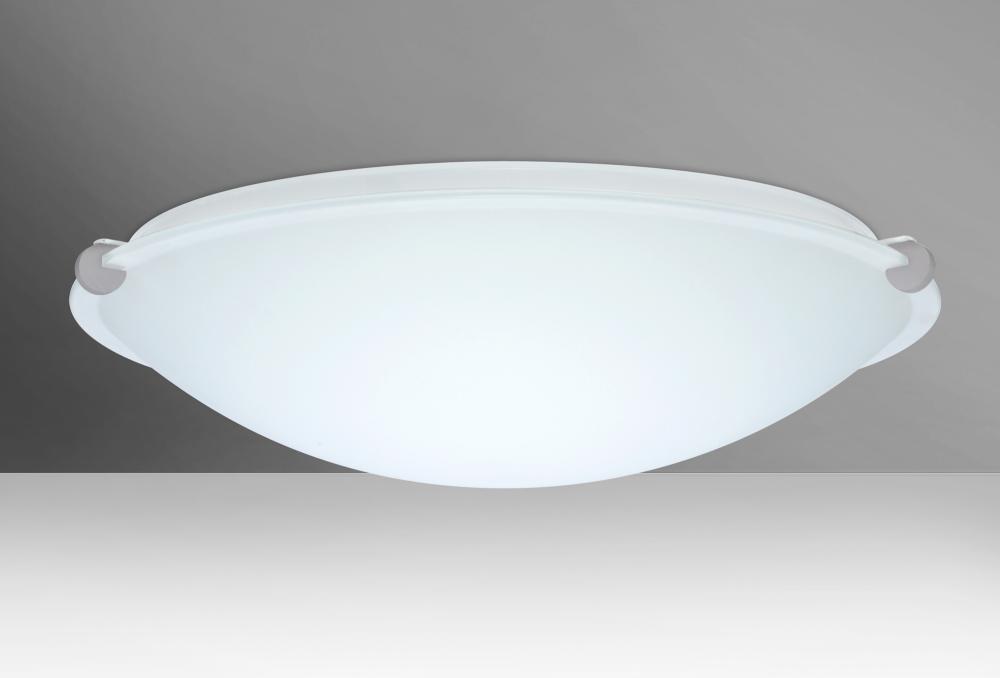 Besa Ceiling Trio 20 Satin Nickel White 3x11W LED