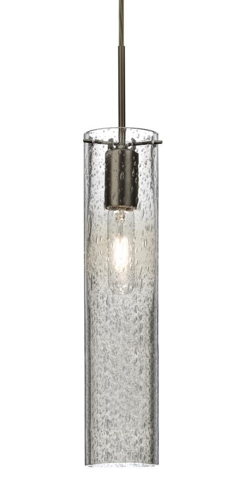 Besa, Juni 16 Pendant For Multiport Canopy, Clear Bubble, Bronze, 1x60W Medium Base