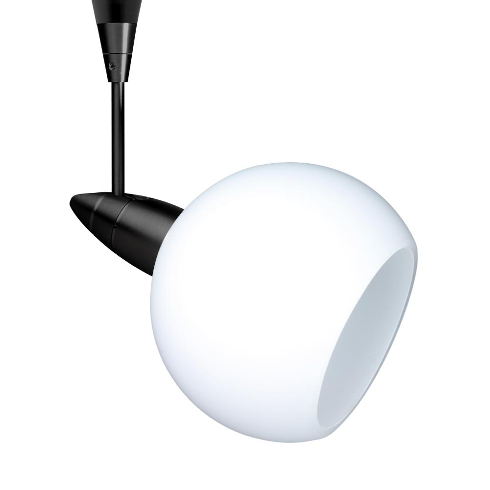 Besa, Palla 3 Spotlight, Opal Matte, Black Finish, 1x35W MAX GU5.3 Base