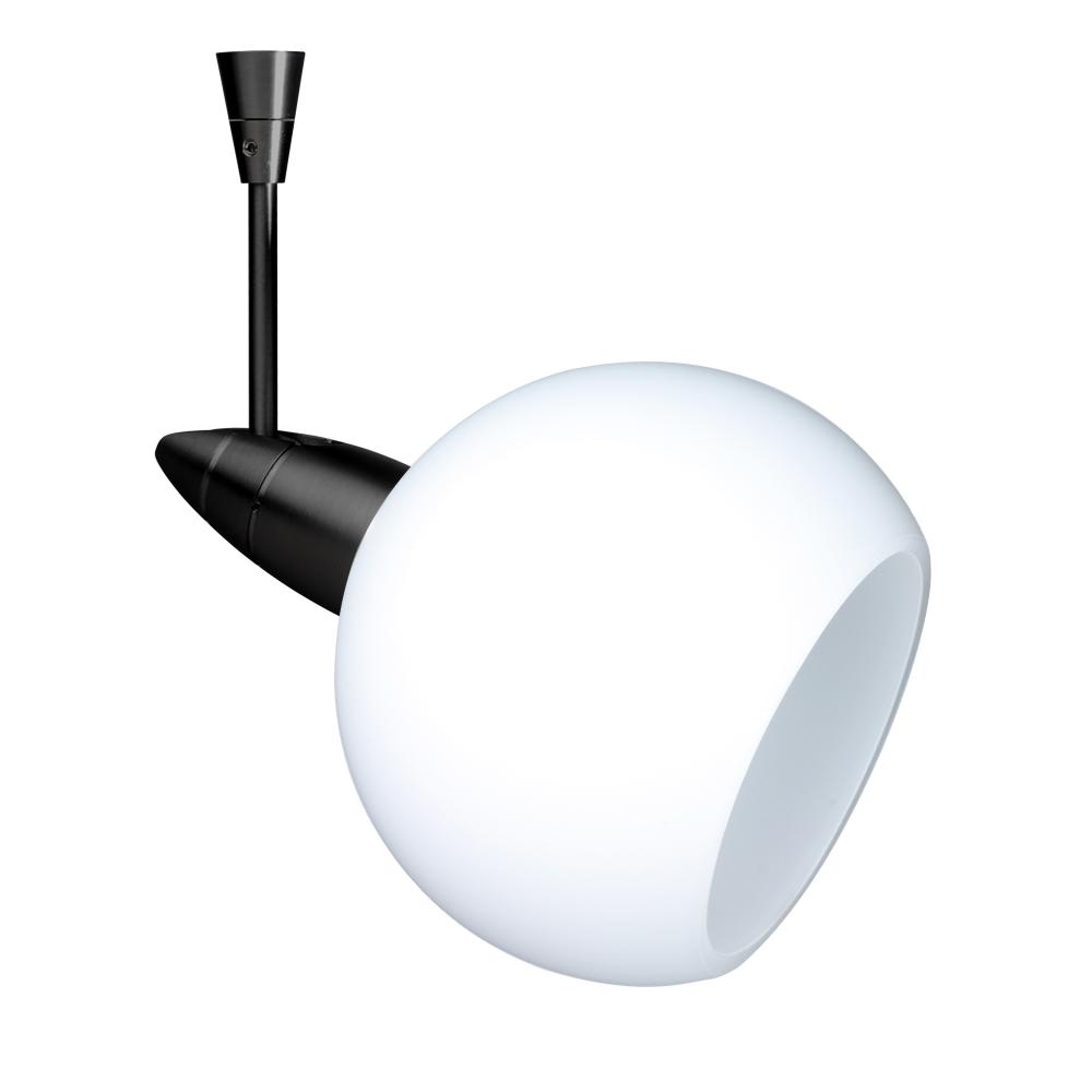 Besa, Palla 3 Spotlight, Opal Matte, Black Finish, 1x35W MAX GU5.3 Base