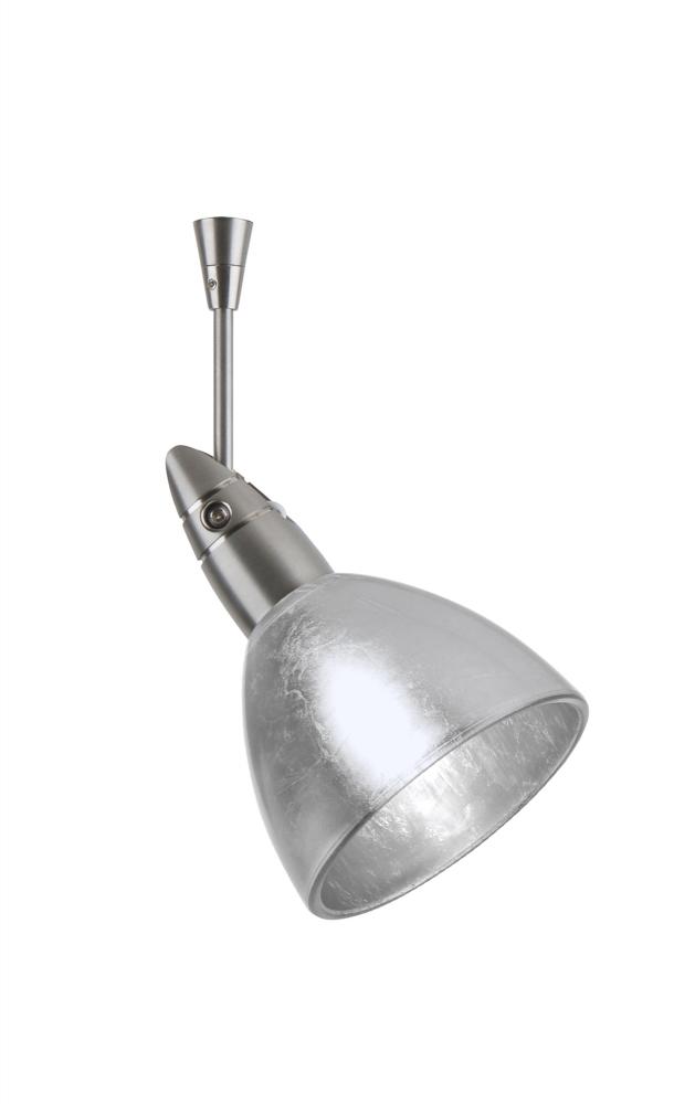 Besa Spotlight With 18" Stem Divi Satin Nickel Silver Foil 1x50W Halogen Mr16