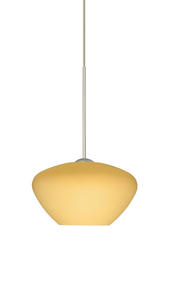 Besa Pendant Peri Satin Nickel Vanilla Matte 1x50W Halogen