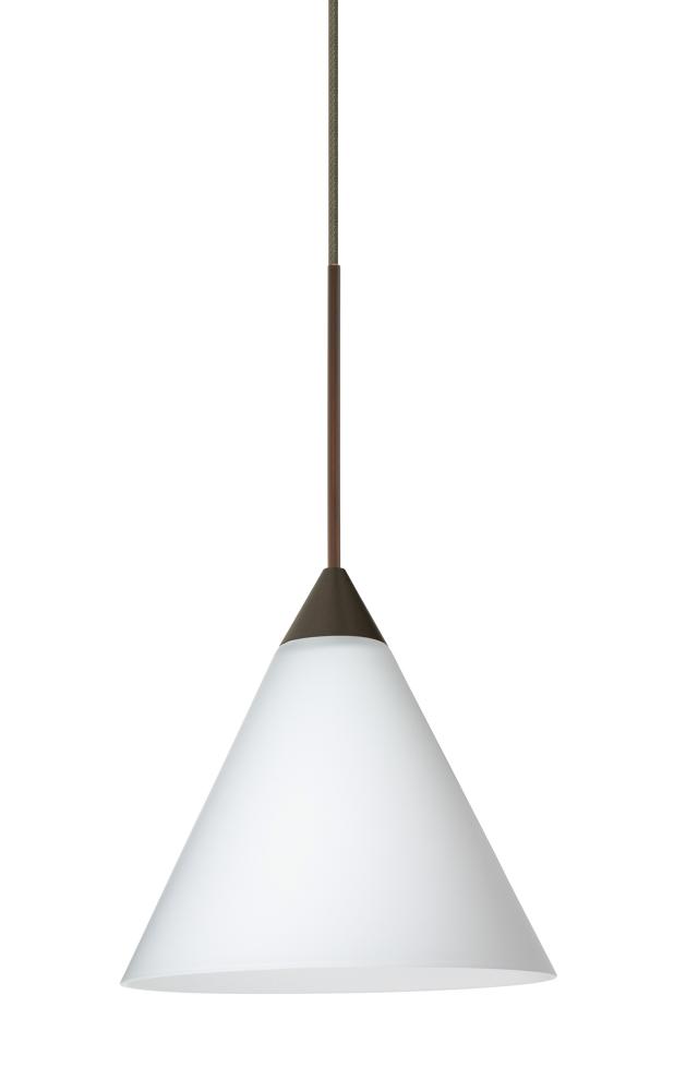 Besa Pendant Kani Bronze Opal Matte 1x50W Halogen