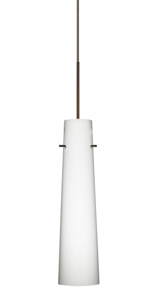 Besa Camino Pendant Bronze Opal Matte 1x50W Halogen