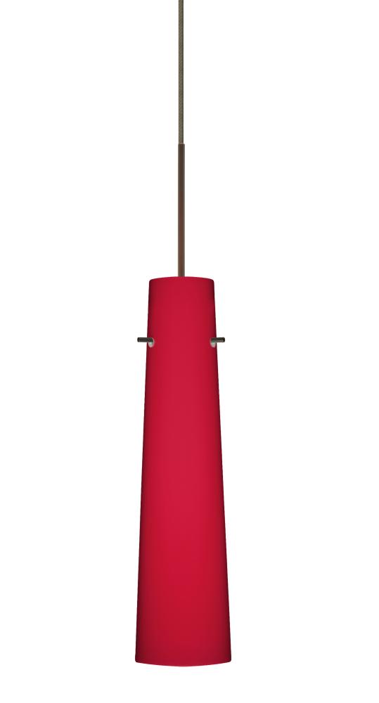 Besa Camino Pendant Bronze Ruby Matte 1x50W Halogen