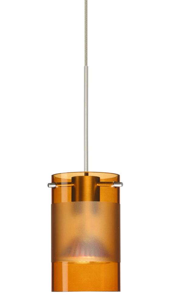 Besa Pendant Scope Satin Nickel Armagnac/Frost 1x50W Halogen Mr16