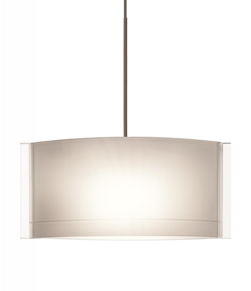 Besa Jodi Pendant 1xtopal Glossy Bronze 1x50W Halogen