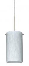 Besa Lighting 1BC-440419-SN - Besa Stilo 7 Pendant Satin Nickel Carrera 1x50W Candelabra