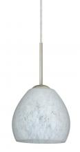 Besa Lighting 1BT-412219-LED-SN - Besa Bolla LED Pendant Carrera Satin Nickel 1x9W LED