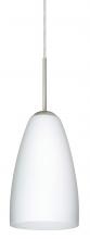 Besa Lighting 1JC-151107-LED-SN - Besa Riva 9 LED Pendant Opal Matte Satin Nickel 1x9W LED