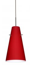 Besa Lighting 1JC-4124RM-BR - Besa Cierro Pendant Bronze Ruby Matte 1x100W Medium Base