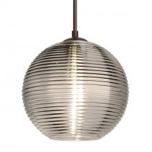 Besa Lighting 1JC-461602-BR-L - Besa Kristall 8 Pendant Bronze Smoke 1x75W Medium Base, 15Ft. Cord