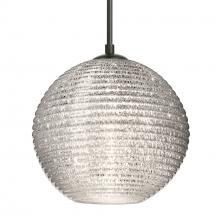 Besa Lighting 1JC-4616GL-BK - Besa Kristall 8 Pendant Black Glitter 1x75W MAX E26 Base