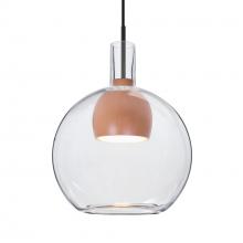 Besa Lighting 1JC-BENJICLMD-LED-BK - Besa, Benji Cord Pendant, Clear/Medium, Black Finish, 1x9W LED