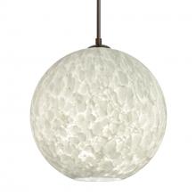 Besa Lighting 1JC-COCO1219-LED-BR-L - Besa Coco 12 Pendant, Carrera, Bronze Finish, 1x9W LED, 15Ft. Cord