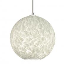 Besa Lighting 1JC-COCO1219-LED-SN-L - Besa Coco 12 Pendant, Carrera, Satin Nickel Finish, 1x9W LED, 15Ft. Cord