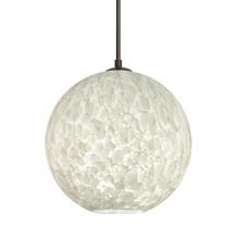 Besa Lighting 1JC-COCO819-LED-BR-L - Besa Coco 8 Pendant, Carrera, Bronze Finish, 1x9W LED, 15Ft. Cord