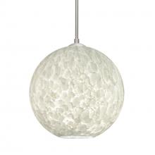 Besa Lighting 1JC-COCO819-LED-SN-L - Besa Coco 8 Pendant, Carrera, Satin Nickel Finish, 1x9W LED, 15Ft. Cord