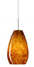 Besa Lighting 1JT-412618-LED-SN - Besa Pera 9 LED Pendant Amber Cloud Satin Nickel 1x9W LED